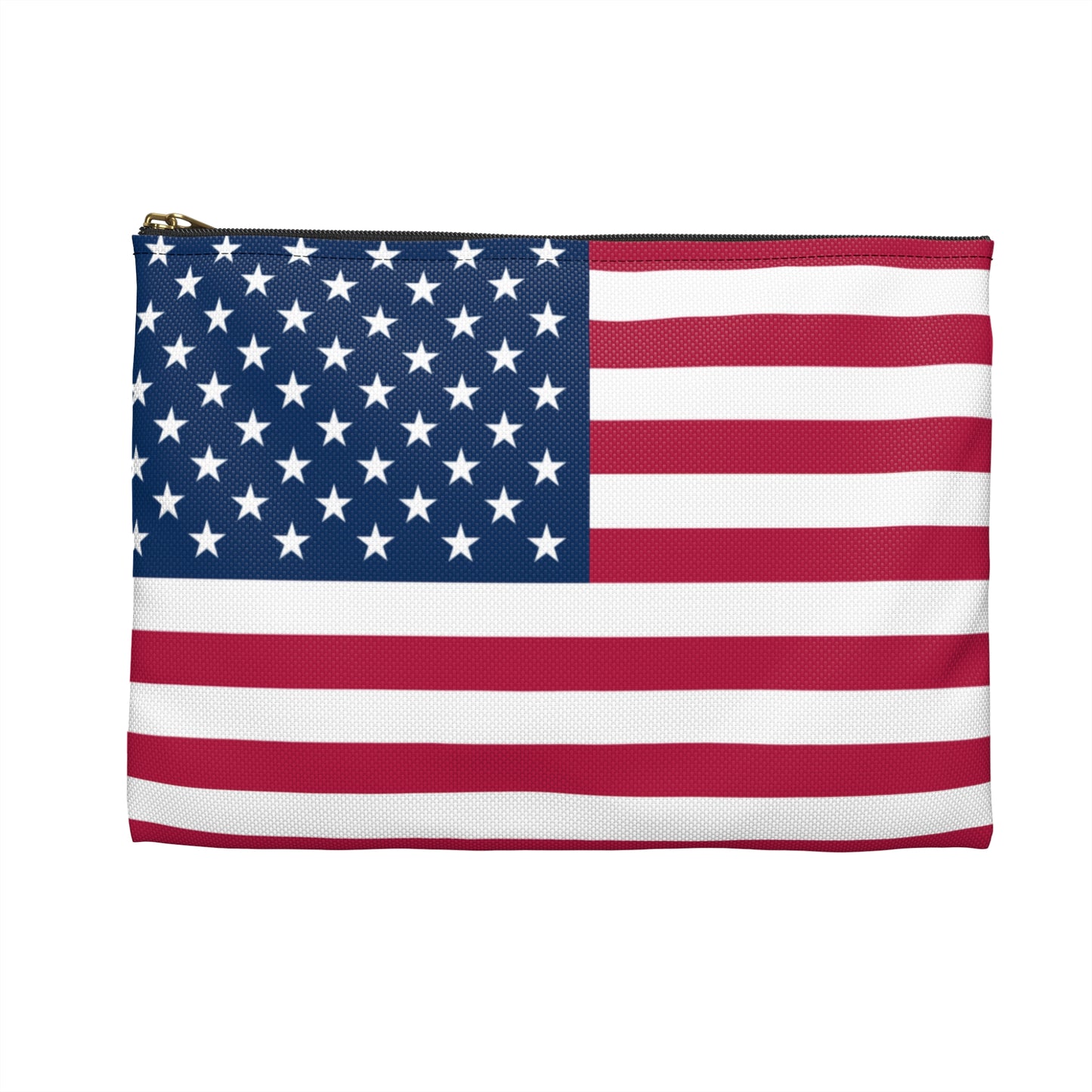 USA Flag Accessory Pouch – Patriotic Makeup Bag, Travel Organizer