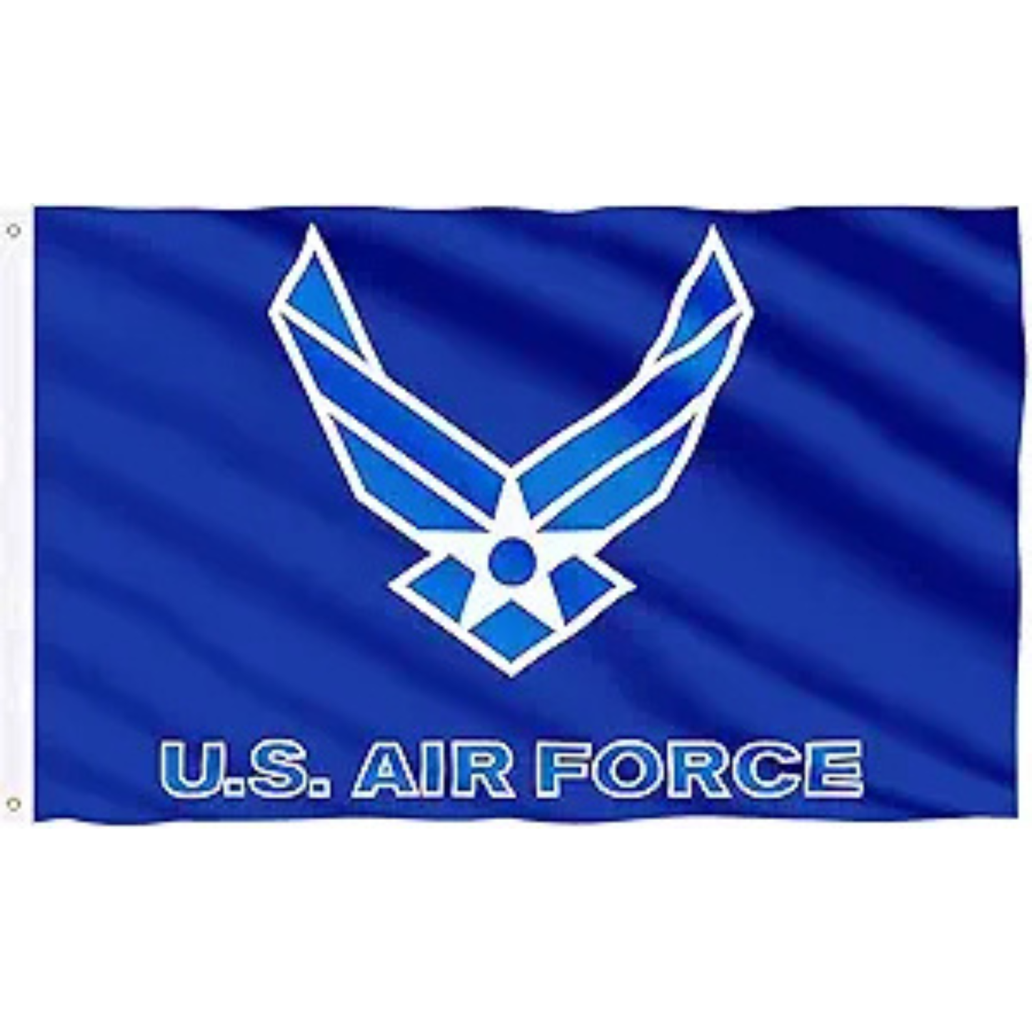 U.S. Air Force flag with blue background and white emblem