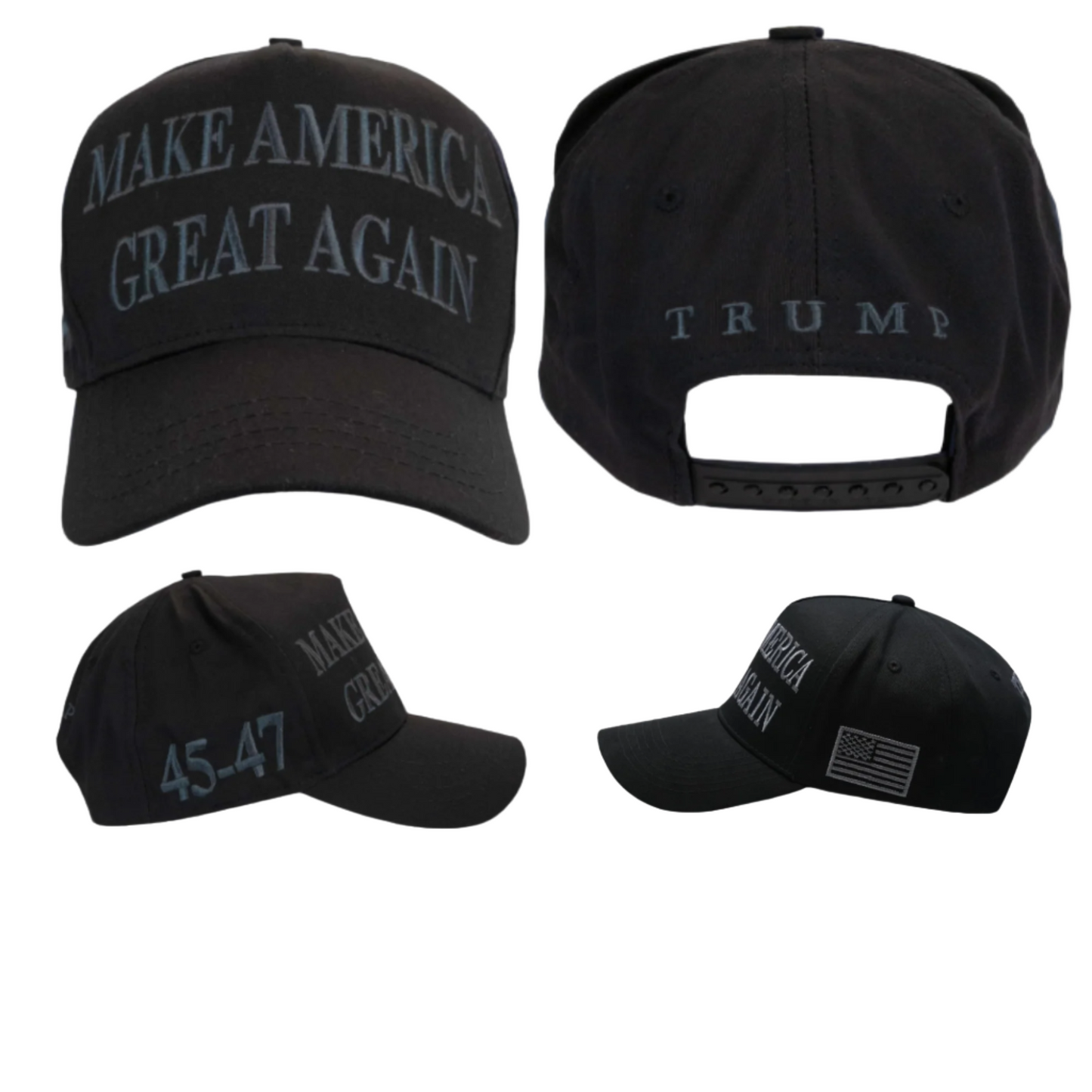 Premium Limited Edition Richardson 112 Blackout Trump Hat - Freedom Flag Co.