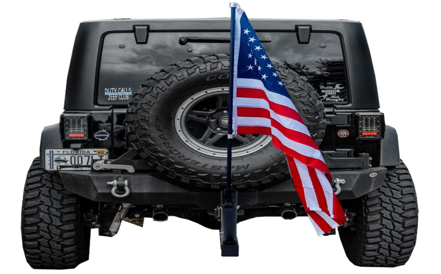 Flag pole discount hitch receiver
