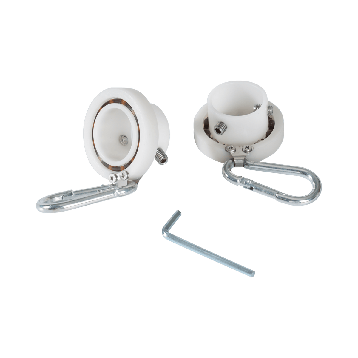 Nylon flagpole bearing rings for 360-degree rotation