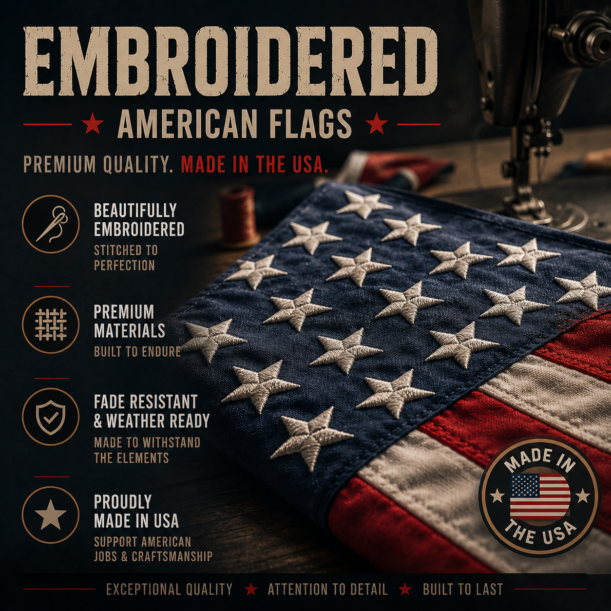 Embroidered - Freedom Flag Co.