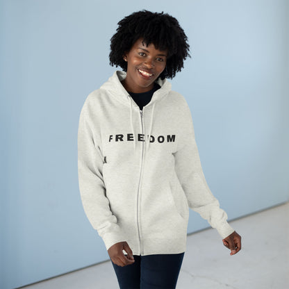 Freedom Unisex Full-Zip Hoodie – Charlie Kirk & TPUSA Tribute
