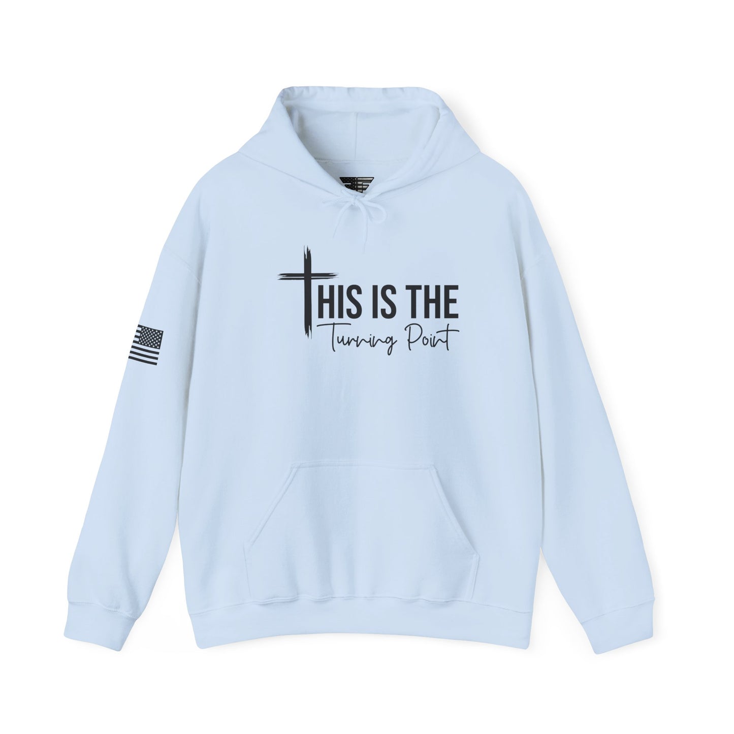 This Is The Turning Point” Hoodie – Unisex Patriotic TPUSA Sweatshirt