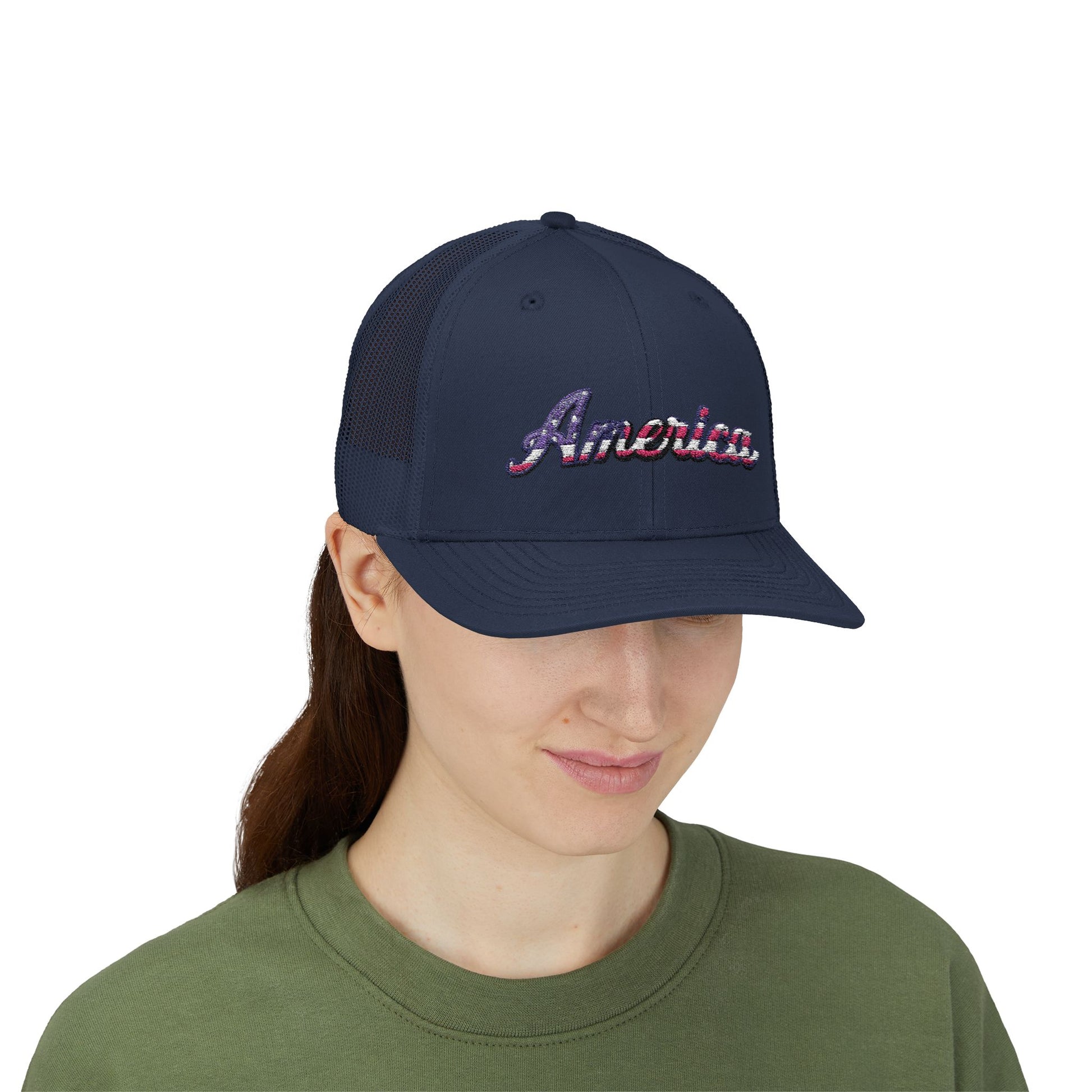 America Embroidered Snapback Cap - Freedom Flag Co.