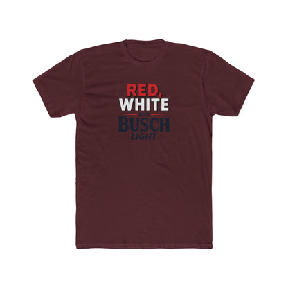 Red, White, and Busch Light Tee – Patriotic Shirt for Beer Lovers - Freedom Flag Co.