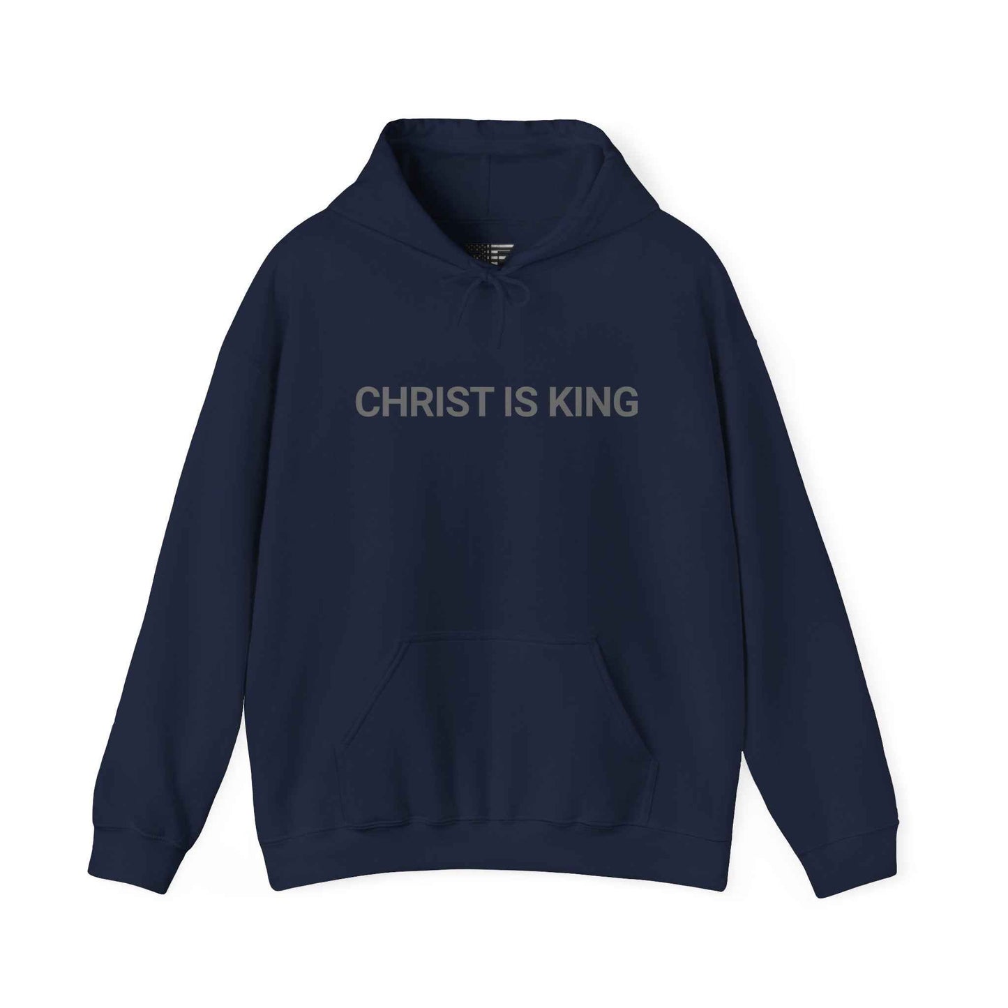 Christ Is King Hoodie – Made in the USA | Premium Patriotic Christian Hoodie