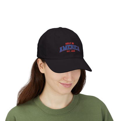 Gulf of America Classic Adjustable White Baseball Hat