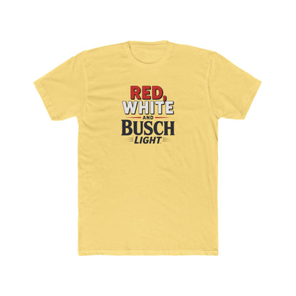 Red, White, and Busch Light Tee – Patriotic Shirt for Beer Lovers - Freedom Flag Co.
