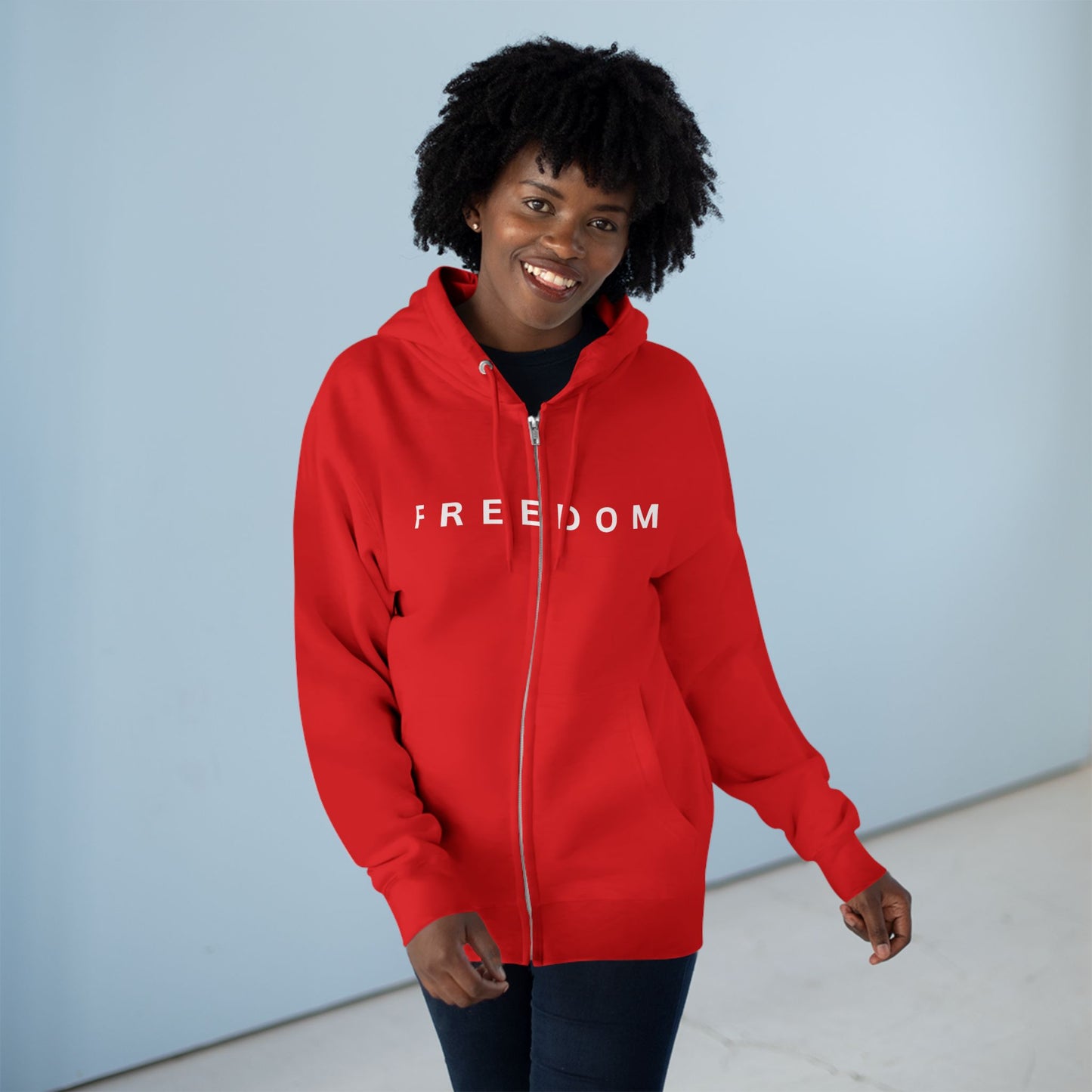 Freedom Unisex Full-Zip Hoodie – Charlie Kirk & TPUSA Tribute