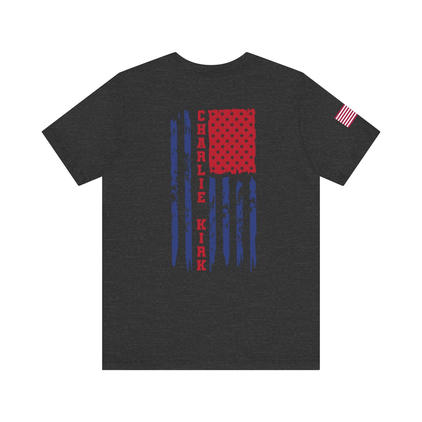 Charlie Kirk American Flag T-Shirt – Unisex Patriotic Freedom Shirt for Conservatives & TPUSA Supporters