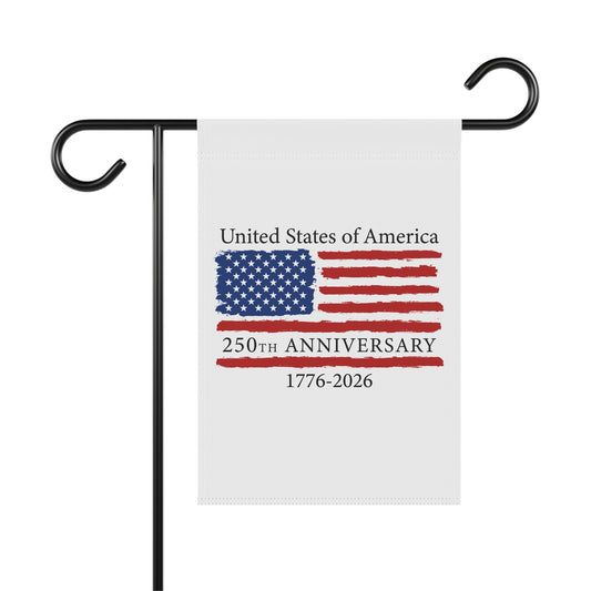250th Anniversary USA Flag Garden Banner (12×18) | America’s Semiquincentennial 1776–2026