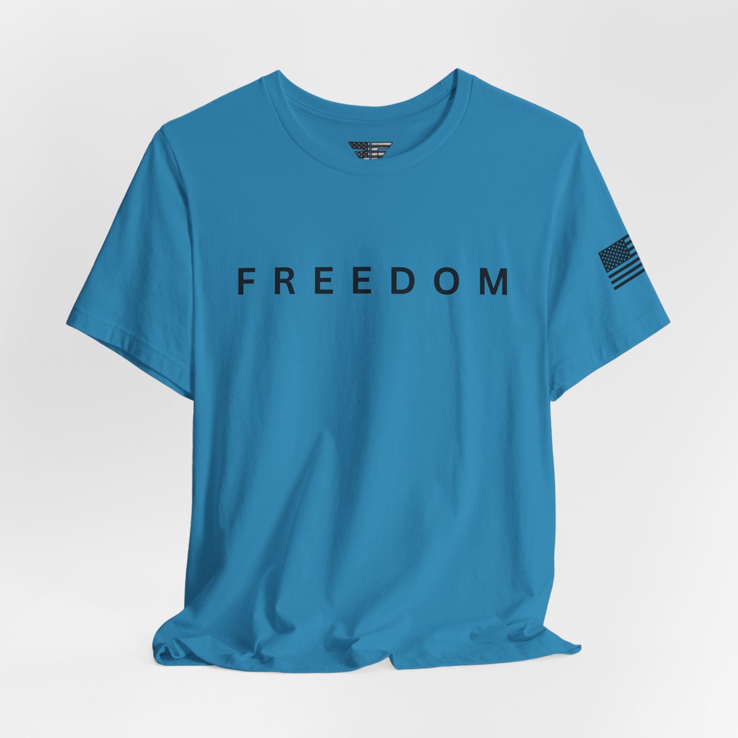 Premium Charlie Kirk Freedom Shirt Unisex | Patriotic Tee w/ Flag Sleeve