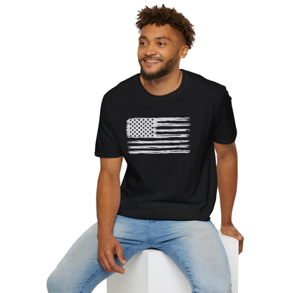American Flag Vintage Unisex Softstyle T-Shirt - Freedom Flag Co.