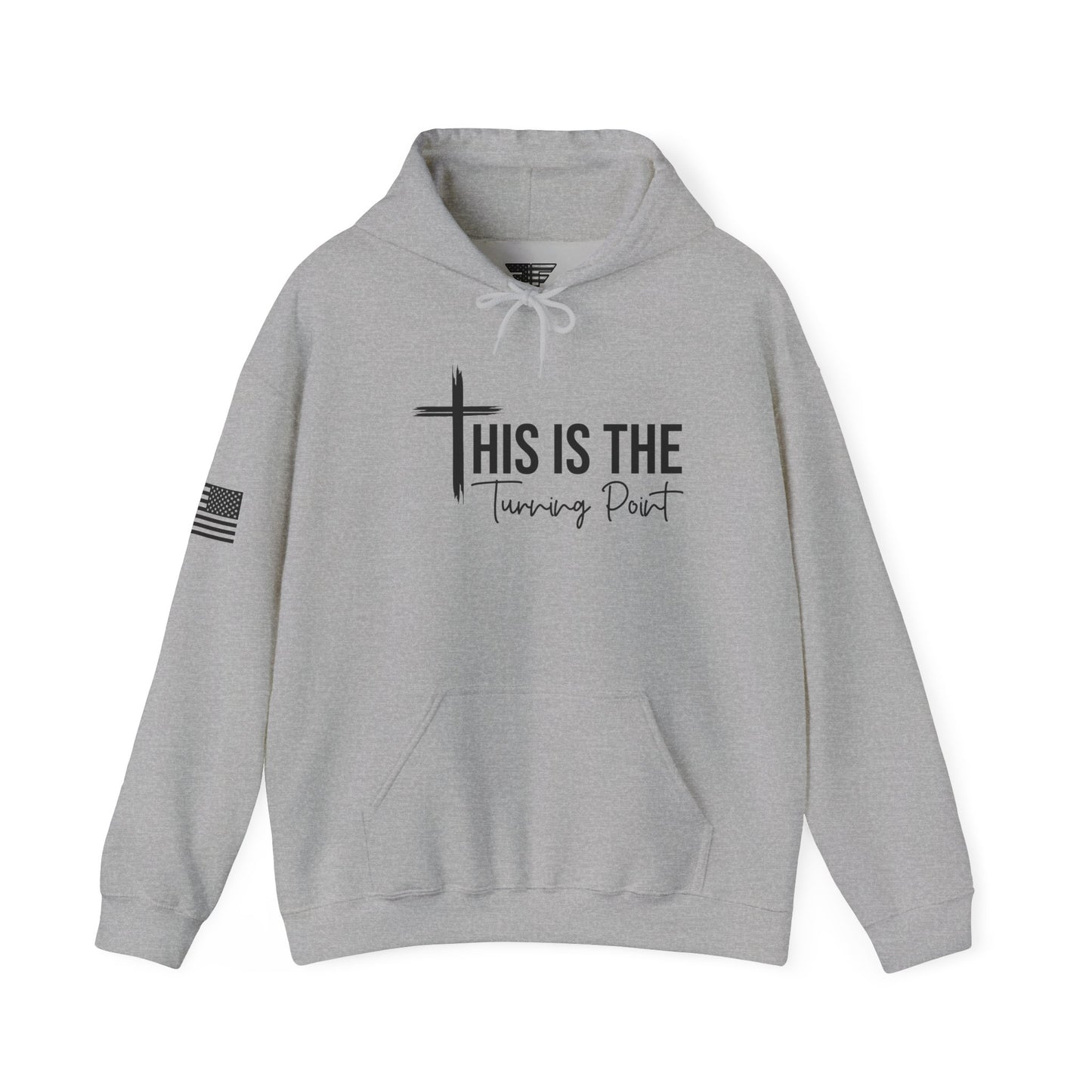 This Is The Turning Point” Hoodie – Unisex Patriotic TPUSA Sweatshirt