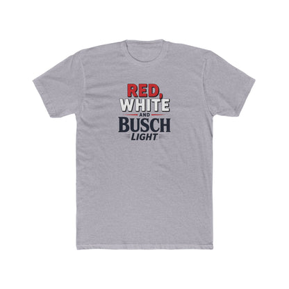 Red, White, and Busch Light Tee – Patriotic Shirt for Beer Lovers - Freedom Flag Co.
