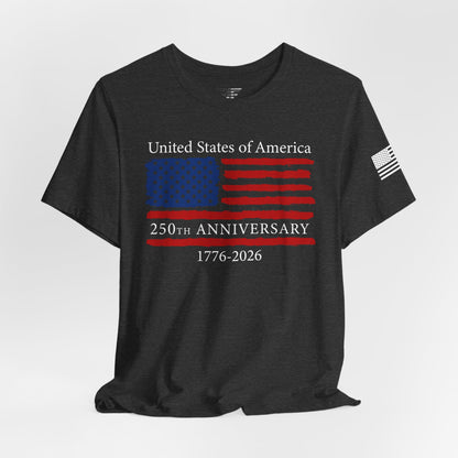 America 250 Unisex T-Shirt | United States Semiquincentennial Patriotic Flag Tee (1776–2026)