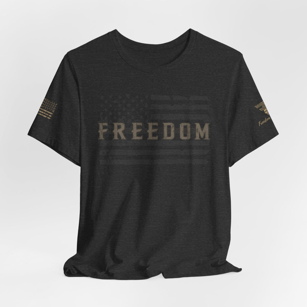 Distressed Freedom American Flag T-Shirt | Patriotic Tee