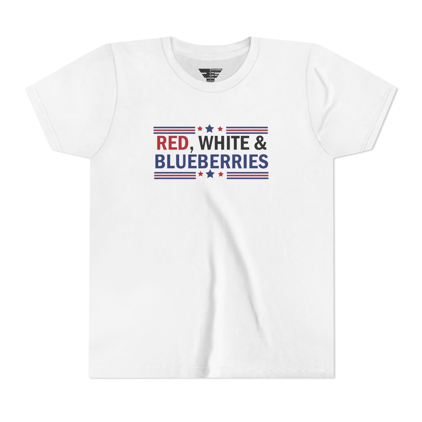 Red, White, and Blueberries Charlie Kirk Youth T-Shirt – Patriotic Memorial Tee