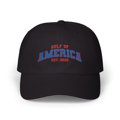 Gulf of America Classic Adjustable White Baseball Hat