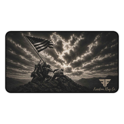 The Price of Freedom™ Desk Mat – Patriotic American Flag Mouse Pad | 12" x 22"