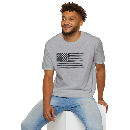 American Flag Vintage Unisex Softstyle T-Shirt - Freedom Flag Co.