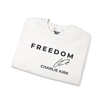 Charlie Kirk Signature Sweatshirt – Unisex Patriotic Freedom Crewneck Turning Point USA