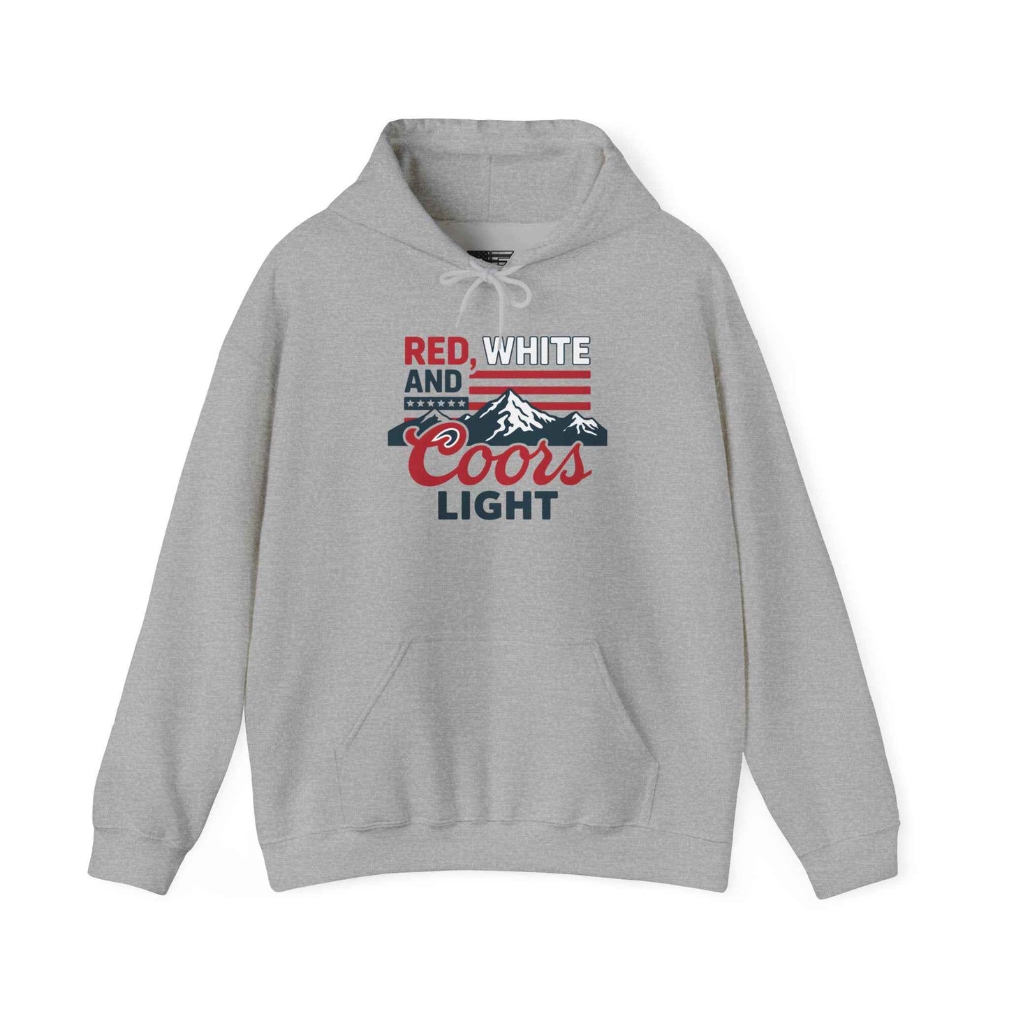 Red, White & Coors Light Hoodie – Patriotic Beer Hoodie