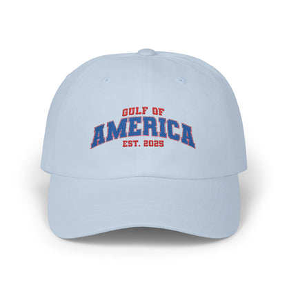 Gulf of America Classic Adjustable White Baseball Hat
