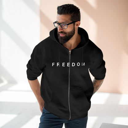 Freedom Unisex Full-Zip Hoodie – Charlie Kirk & TPUSA Tribute