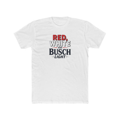 Red, White, and Busch Light Tee – Patriotic Shirt for Beer Lovers - Freedom Flag Co.
