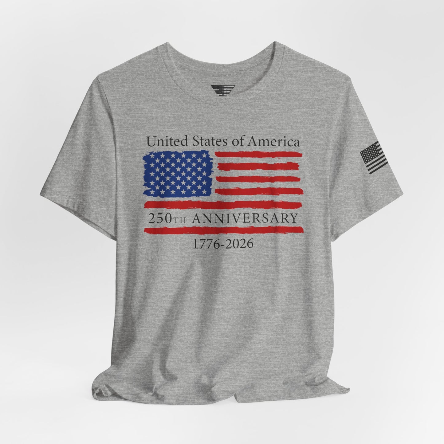 America 250 Unisex T-Shirt | United States Semiquincentennial Patriotic Flag Tee (1776–2026)