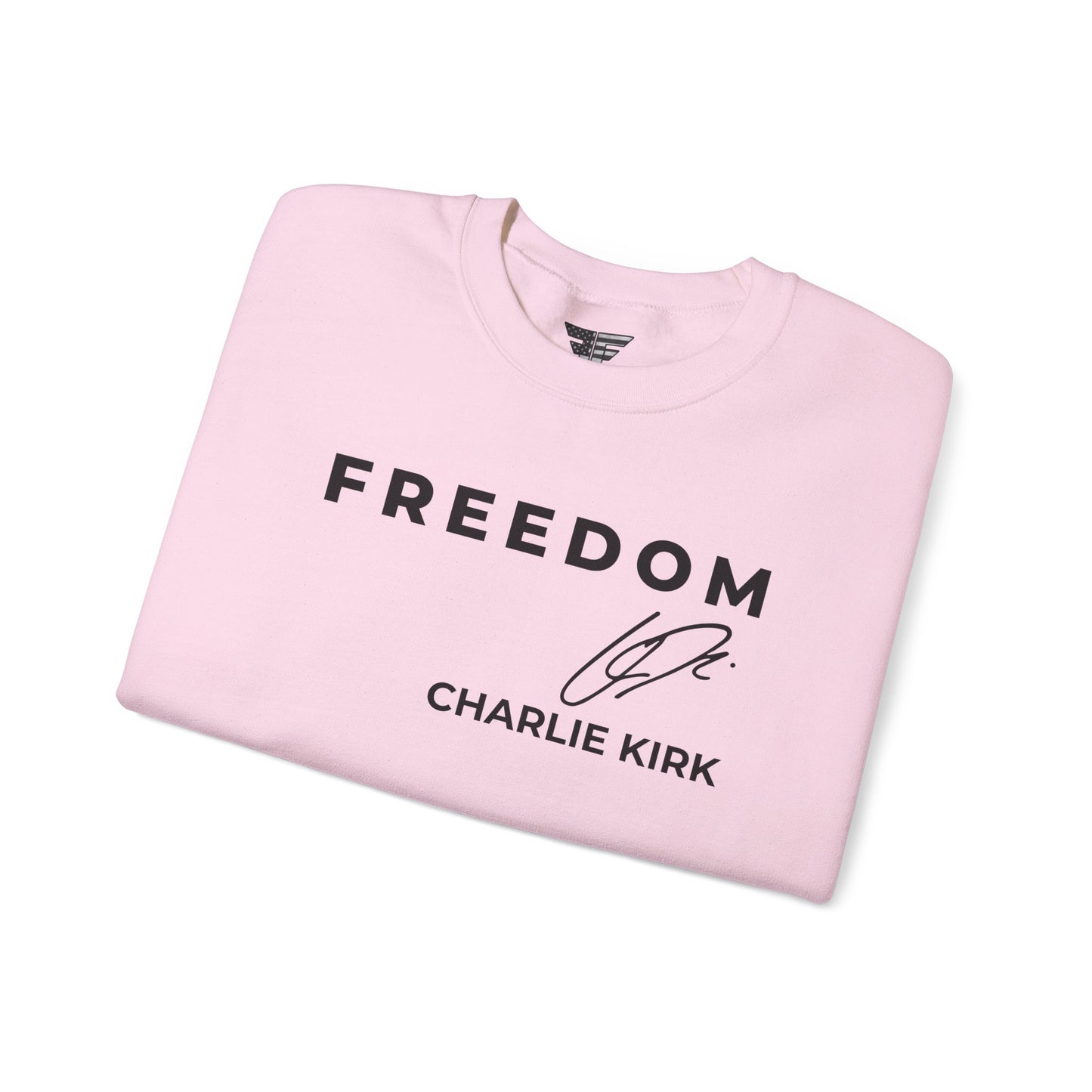 Charlie Kirk Signature Sweatshirt – Unisex Patriotic Freedom Crewneck Turning Point USA