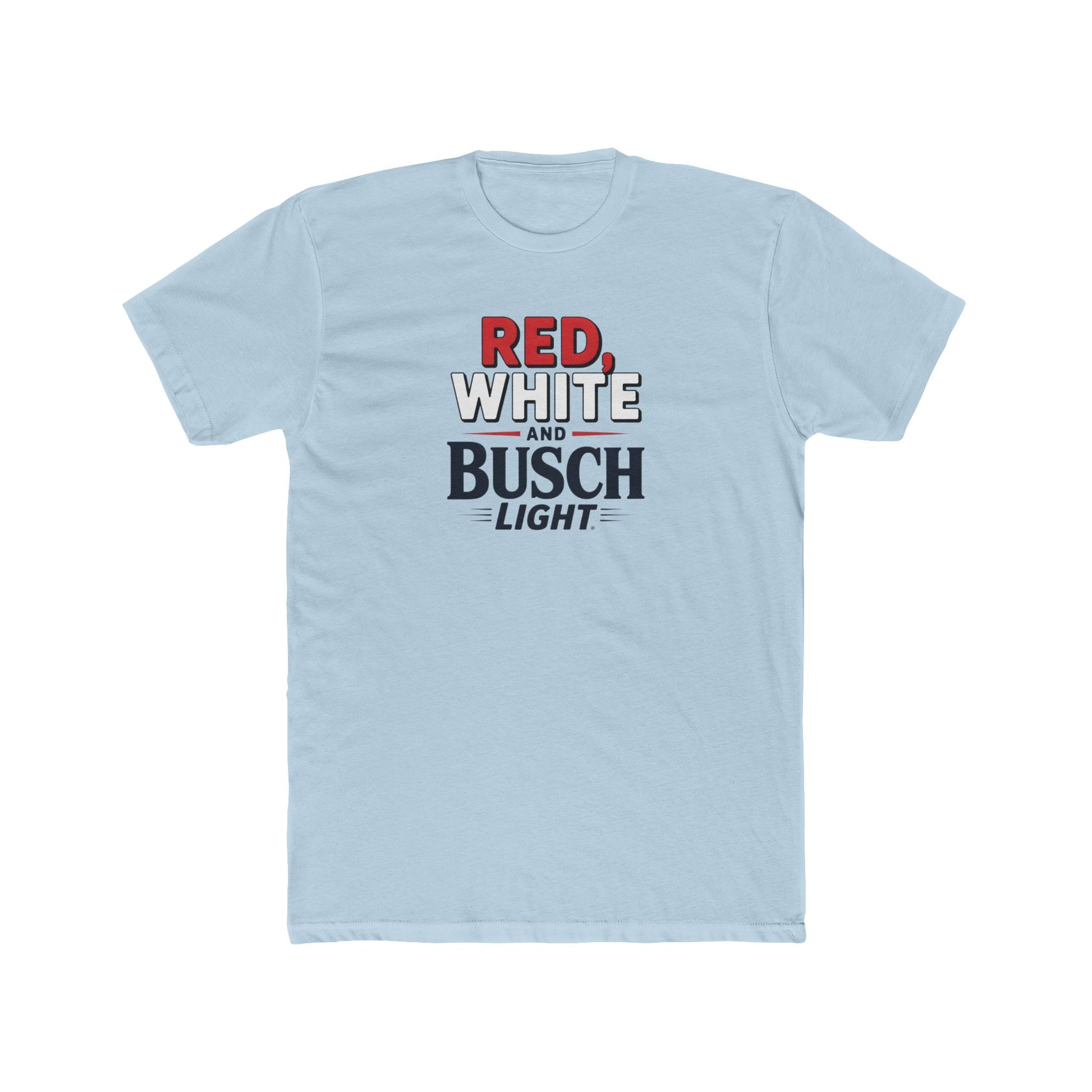Red, White, and Busch Light Tee – Patriotic Shirt for Beer Lovers - Freedom Flag Co.