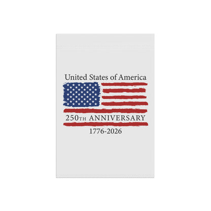 250th Anniversary USA Flag Garden Banner (12×18) | America’s Semiquincentennial 1776–2026