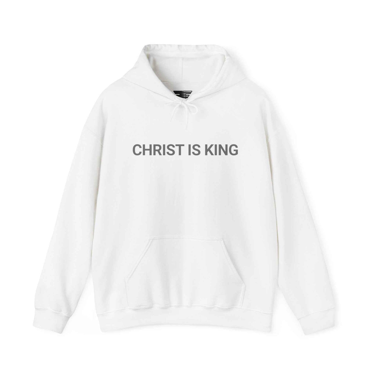 Christ Is King Hoodie – Made in the USA | Premium Patriotic Christian Hoodie