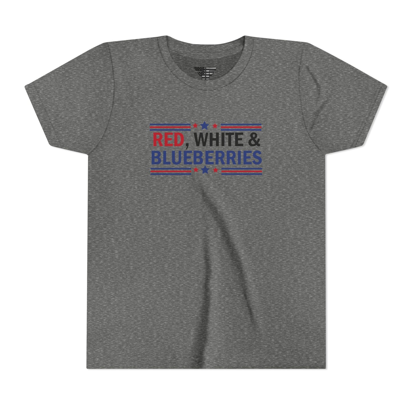 Red, White, and Blueberries Charlie Kirk Youth T-Shirt – Patriotic Memorial Tee