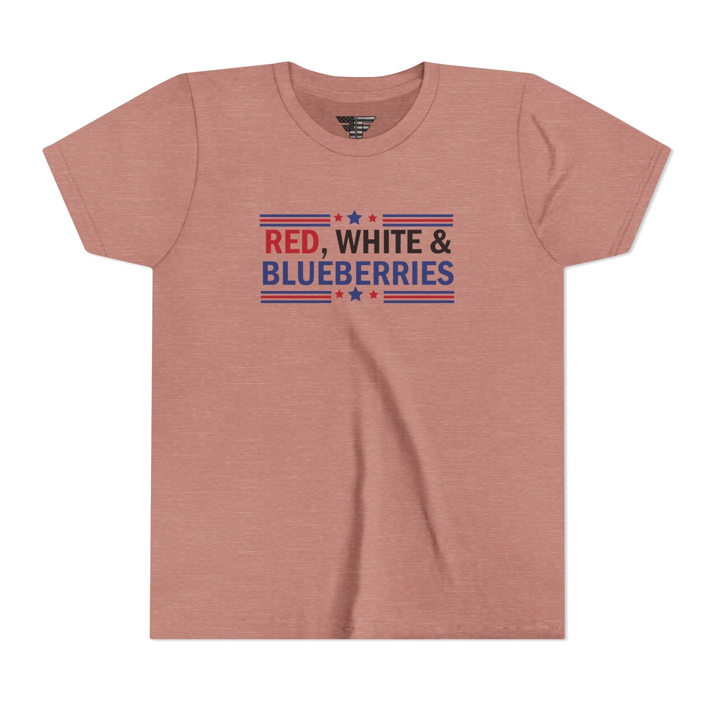 Red, White, and Blueberries Charlie Kirk Youth T-Shirt – Patriotic Memorial Tee