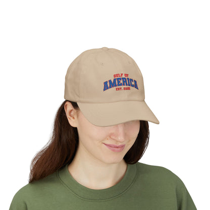 Gulf of America Classic Adjustable White Baseball Hat