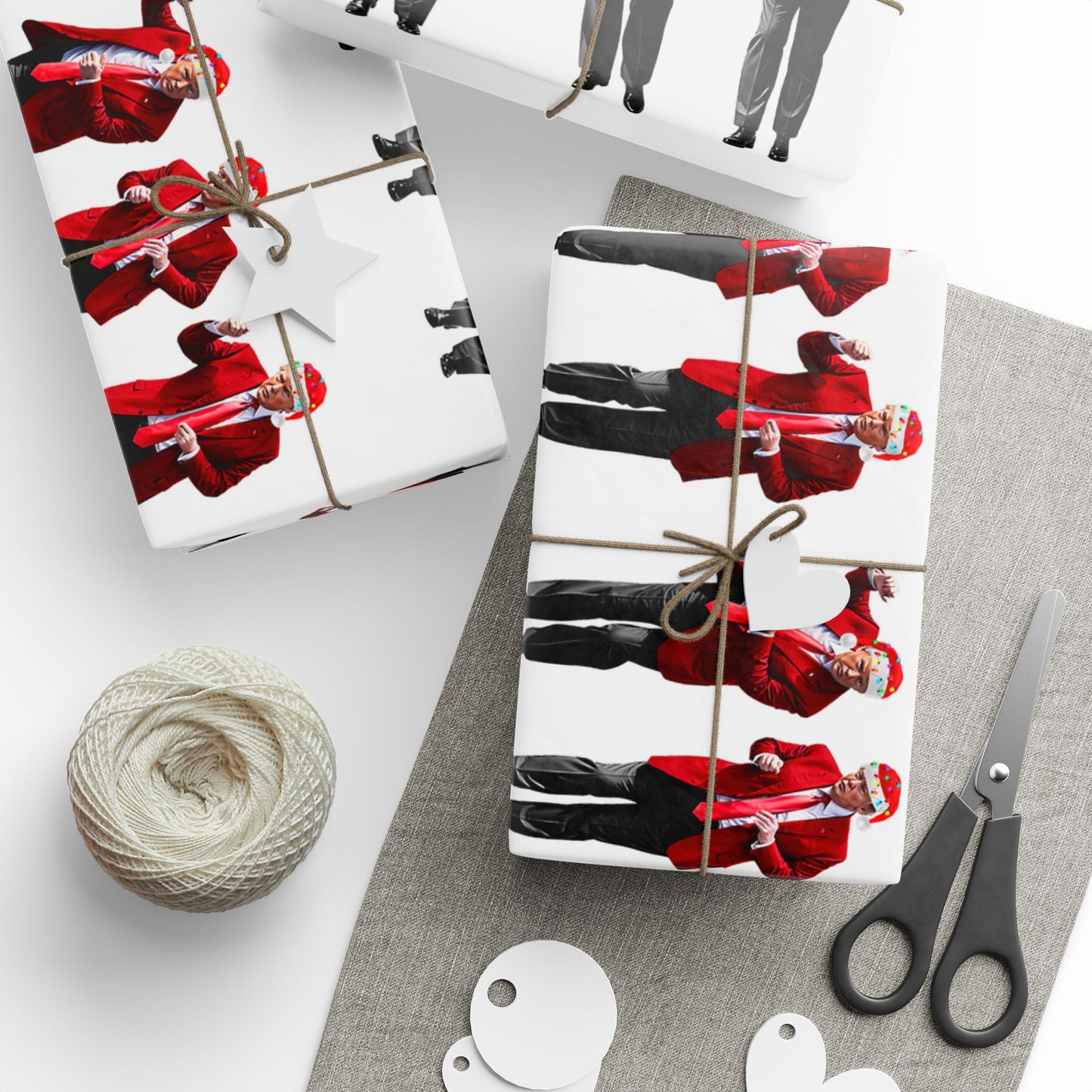 Trump Dancing Wrapping Paper – Funny Patriotic Gift Wrap for Christmas, Birthdays & Holidays | MAGA USA President Gift Paper Roll