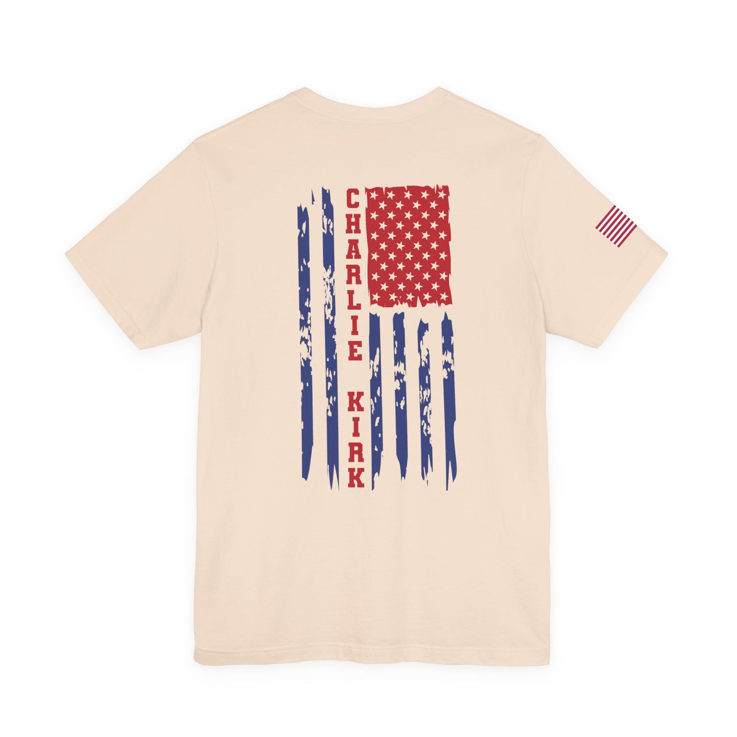 Charlie Kirk American Flag T-Shirt – Unisex Patriotic Freedom Shirt for Conservatives & TPUSA Supporters