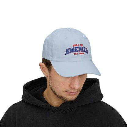 Gulf of America Classic Adjustable White Baseball Hat