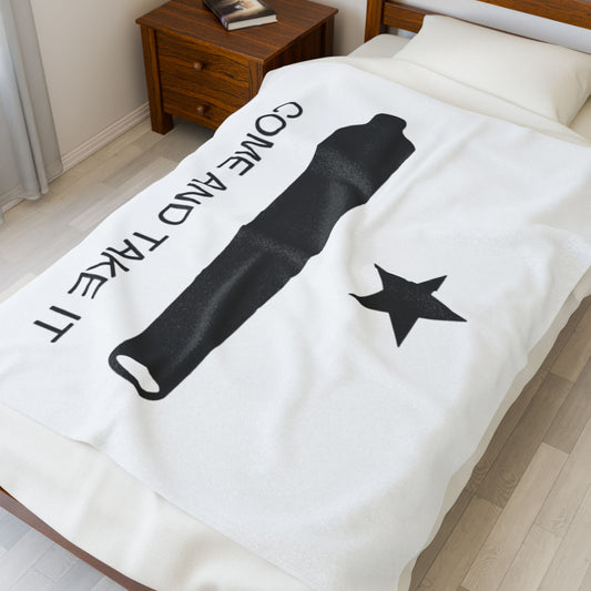 Come and Take It Velveteen Plush Blanket