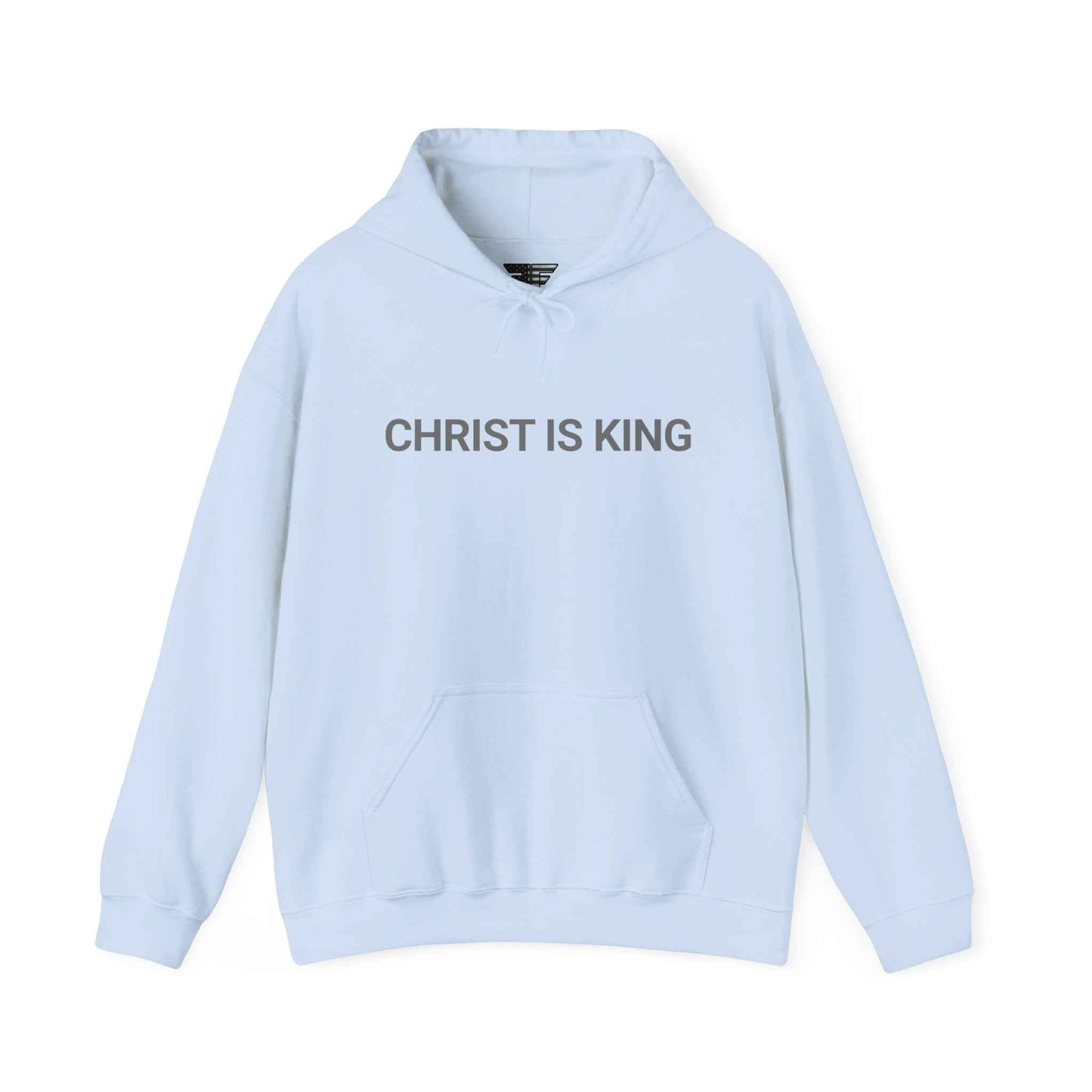Christ Is King Hoodie – Made in the USA | Premium Patriotic Christian Hoodie