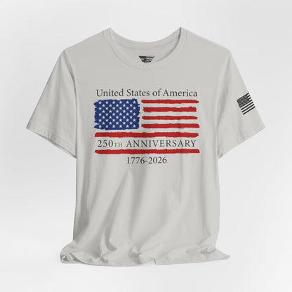 America 250 Unisex T-Shirt | United States Semiquincentennial Patriotic Flag Tee (1776–2026)
