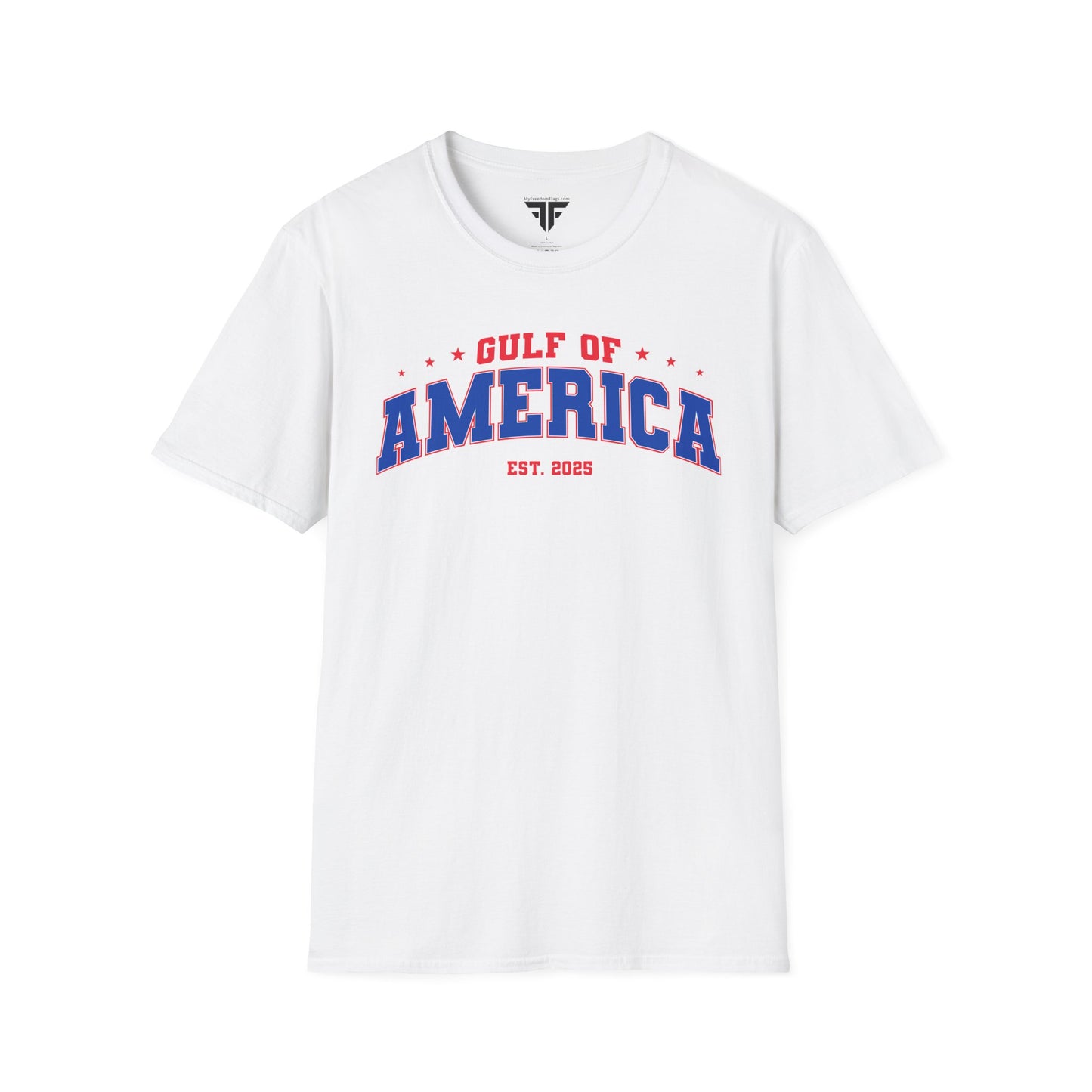 White - Gulf of United States of America Unisex Cotton T-Shirt