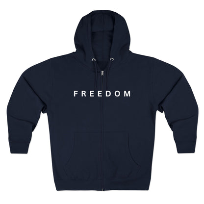 Freedom Unisex Full-Zip Hoodie – Charlie Kirk & TPUSA Tribute