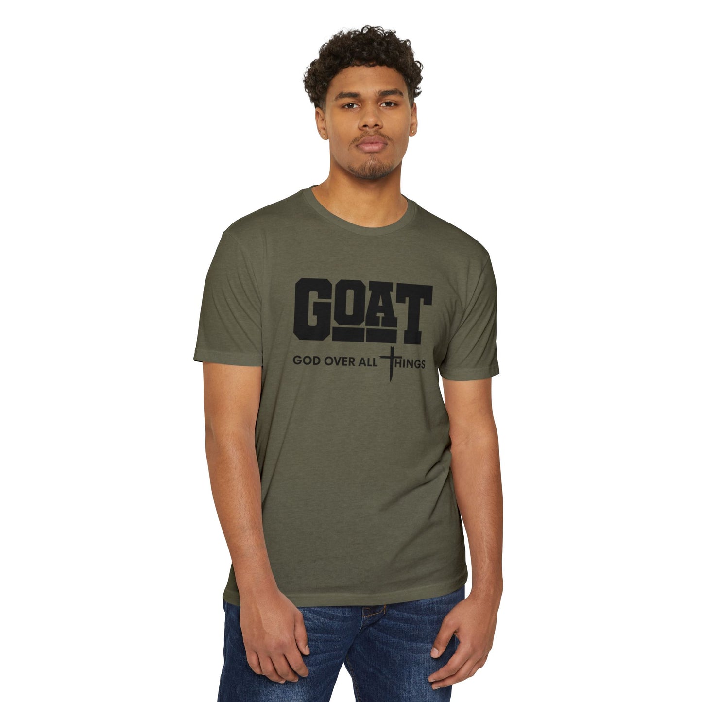 GOAT God Over All Things Unisex Faith Tee