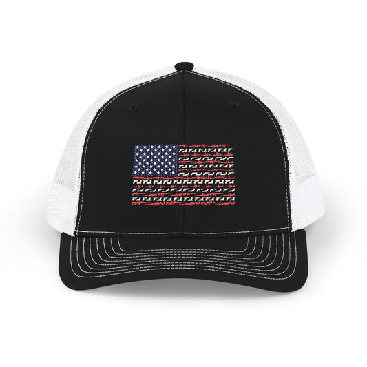 Freedom Loaded Premium Cap – Richardson 112 Patriotic USA Flag Gun Design