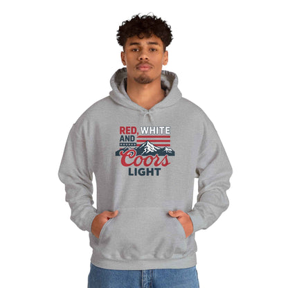 Red, White & Coors Light Hoodie – Patriotic Beer Hoodie